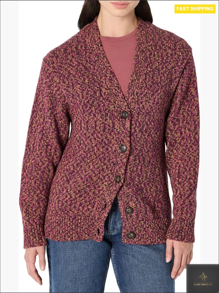 Oversized Heavyweight Button-Up Cardigan Chunky Knit Long Sleeve Y2k Stylish
